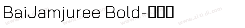 BaiJamjuree Bold字体转换